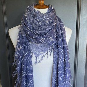 New Authentic Chan Luu Mandala Bandana Print Cashmere Silk Scarf Crown B…